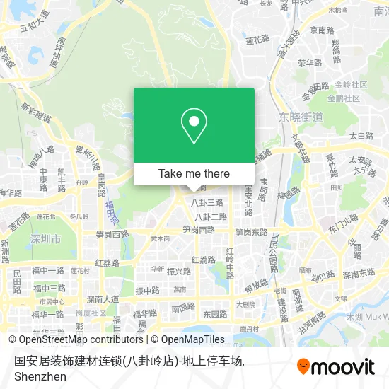 国安居装饰建材连锁(八卦岭店)-地上停车场 map