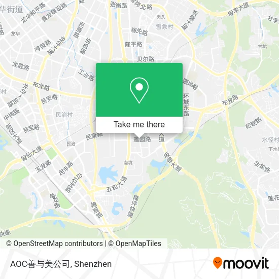 AOC善与美公司 map
