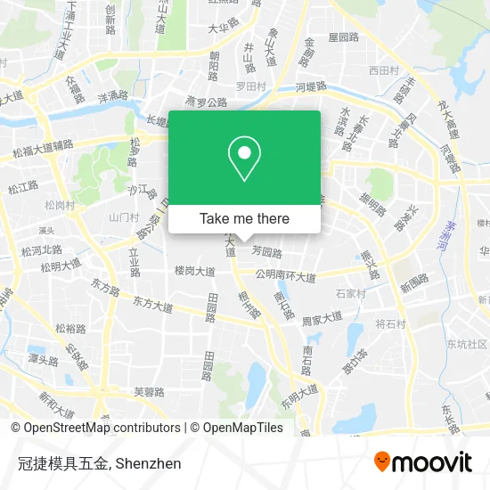 冠捷模具五金 map