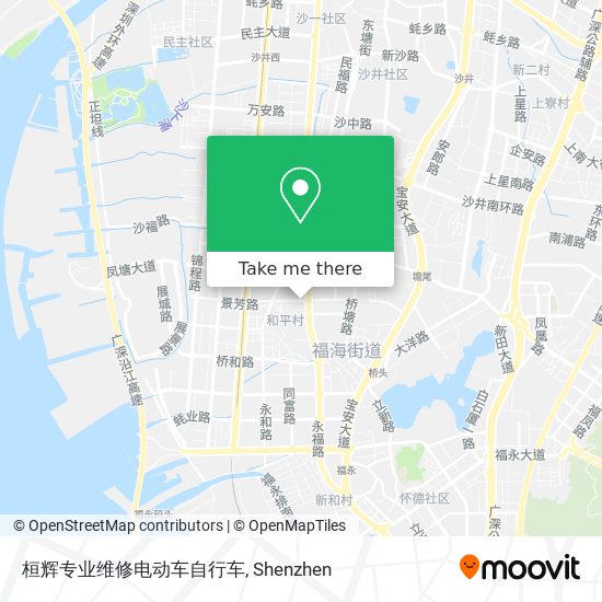 桓辉专业维修电动车自行车 map