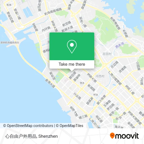 心自由户外用品 map