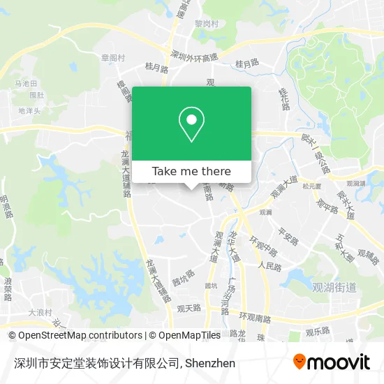深圳市安定堂装饰设计有限公司 map
