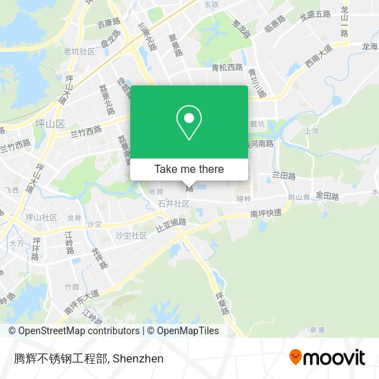 腾辉不锈钢工程部 map