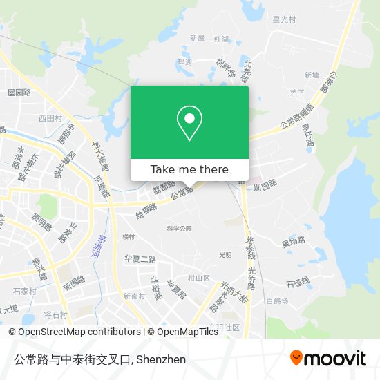 公常路与中泰街交叉口 map