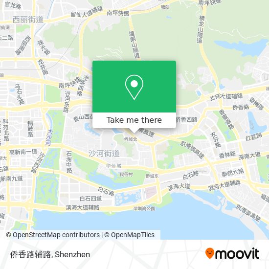 侨香路辅路 map