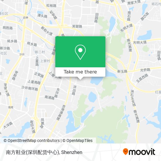 南方鞋业(深圳配货中心) map