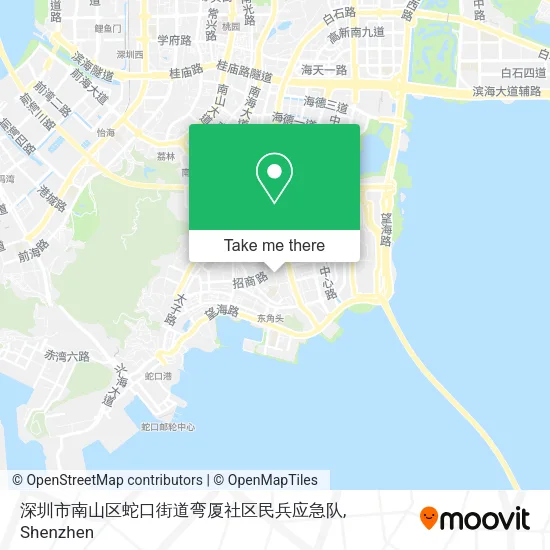 深圳市南山区蛇口街道弯厦社区民兵应急队 map