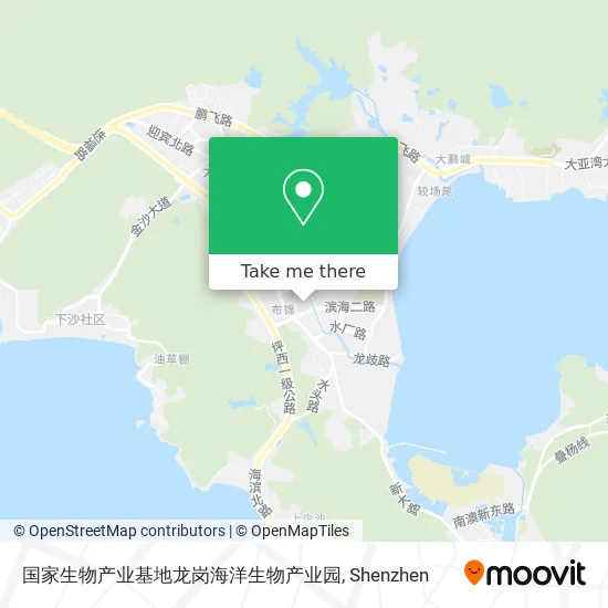 国家生物产业基地龙岗海洋生物产业园 map