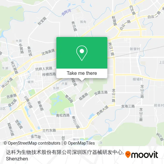 达科为生物技术股份有限公司深圳医疗器械研发中心 map