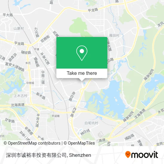 深圳市诚裕丰投资有限公司 map