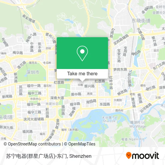 苏宁电器(群星广场店)-东门 map