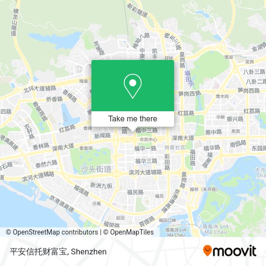 平安信托财富宝 map