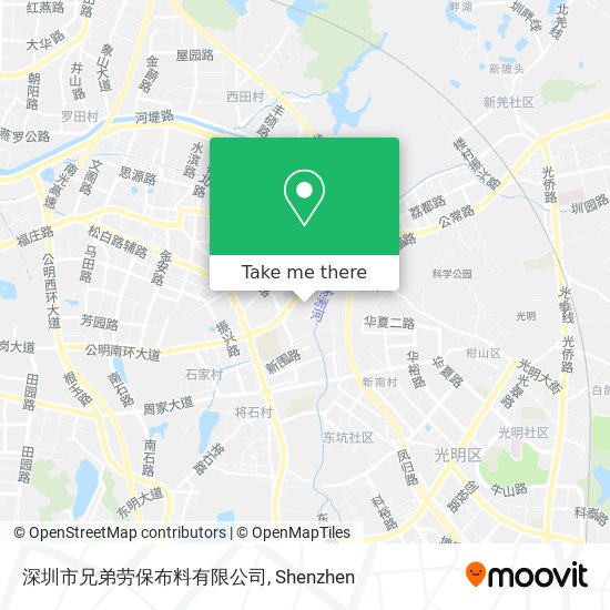 深圳市兄弟劳保布料有限公司 map