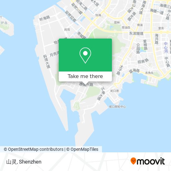 山灵 map