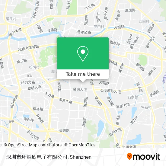 深圳市环胜欣电子有限公司 map