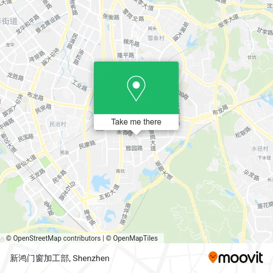 新鸿门窗加工部 map