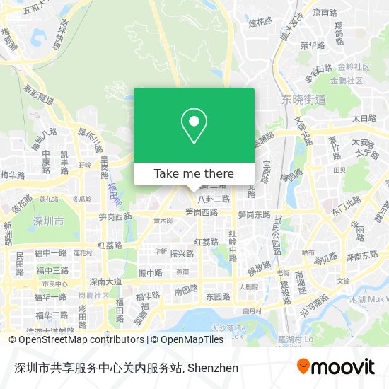 深圳市共享服务中心关内服务站 map