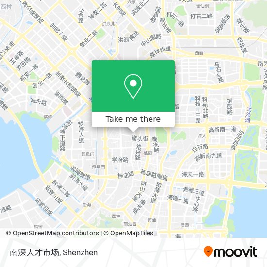 南深人才市场 map