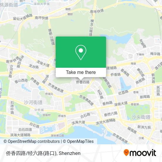 侨香四路/经六路(路口) map