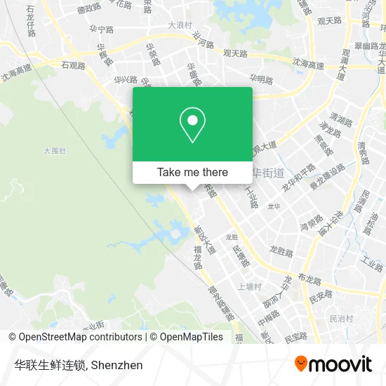 华联生鲜连锁 map