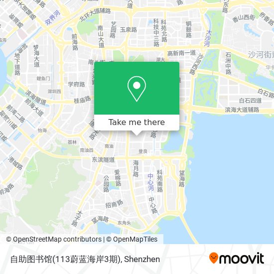 自助图书馆(113蔚蓝海岸3期) map