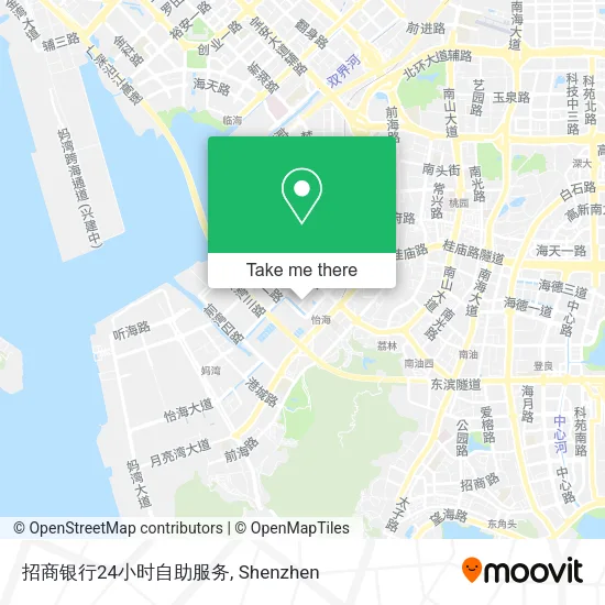 招商银行24小时自助服务 map