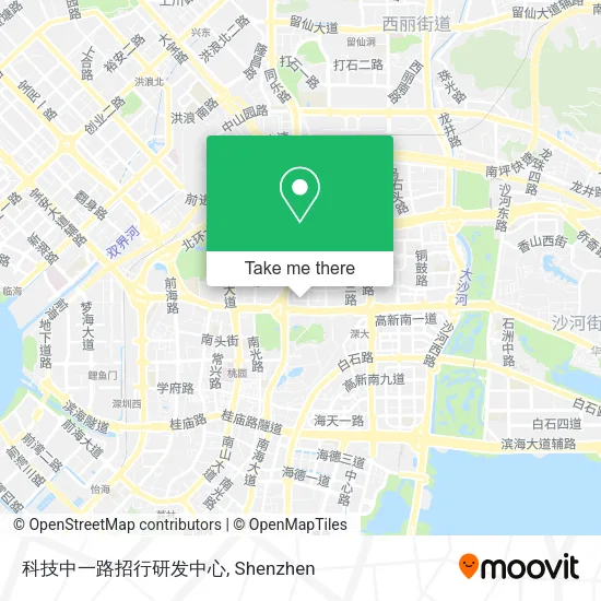 科技中一路招行研发中心 map