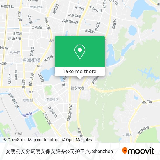 光明公安分局明安保安服务公司护卫点 map