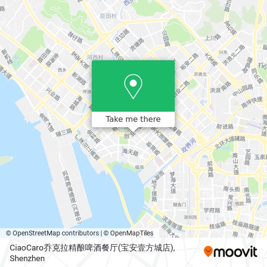 CiaoCaro乔克拉精酿啤酒餐厅(宝安壹方城店) map