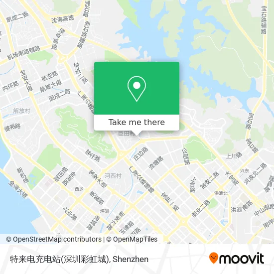 特来电充电站(深圳彩虹城) map