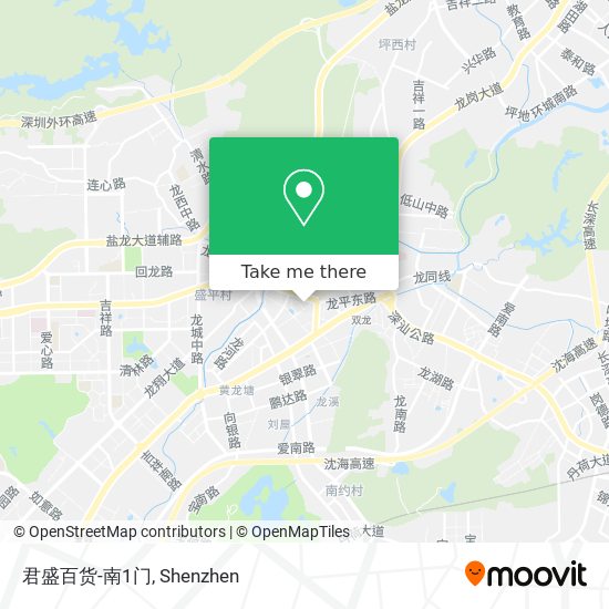 君盛百货-南1门 map