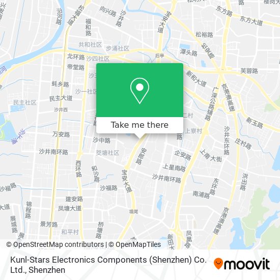 Kunl-Stars Electronics Components (Shenzhen) Co. Ltd. map