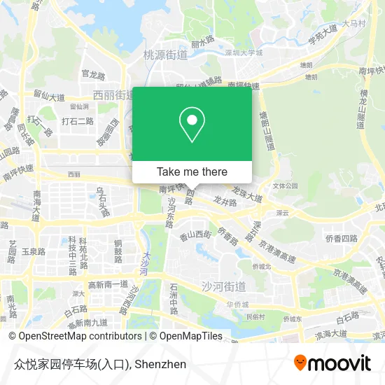 众悦家园停车场(入口) map