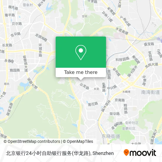 北京银行24小时自助银行服务(华龙路) map