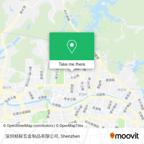 深圳精标五金制品有限公司 map