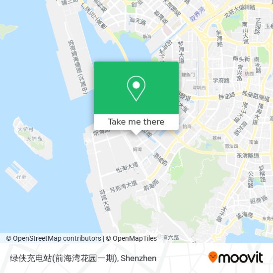 绿侠充电站(前海湾花园一期) map