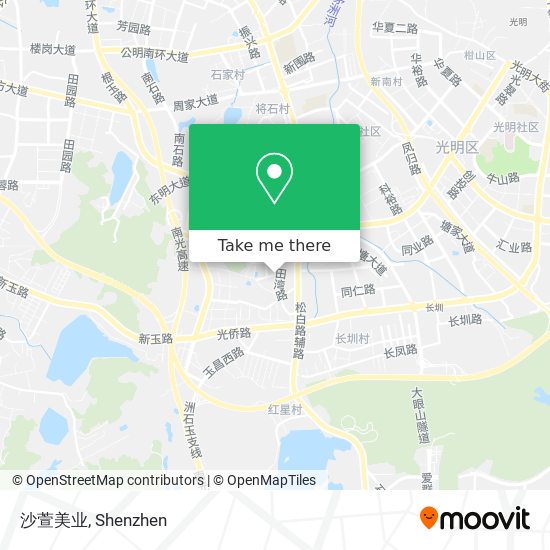 沙萱美业 map