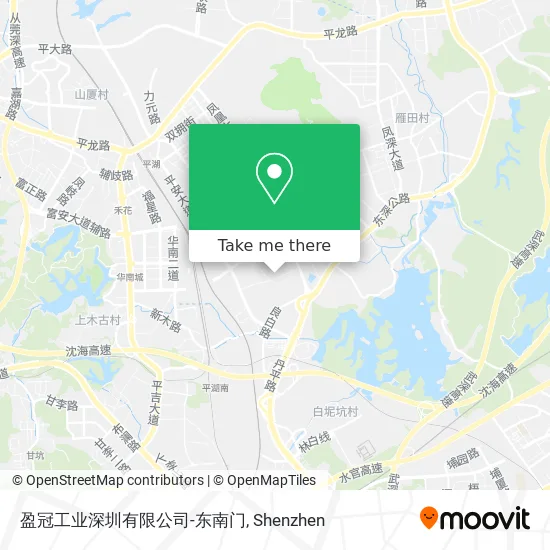 盈冠工业深圳有限公司-东南门 map