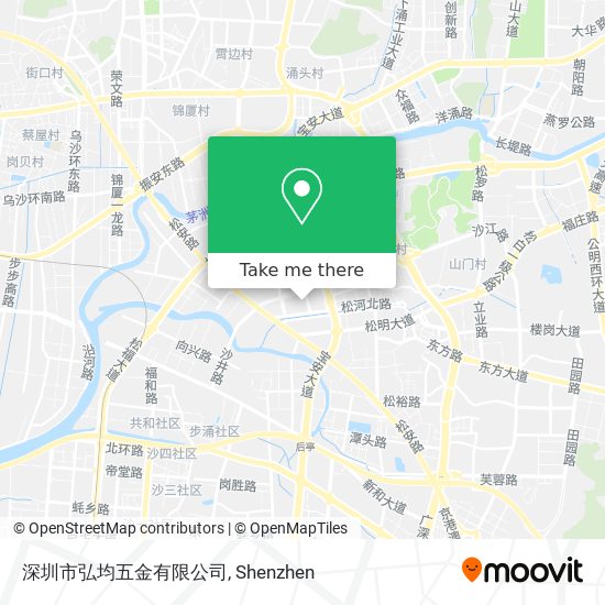 深圳市弘均五金有限公司 map