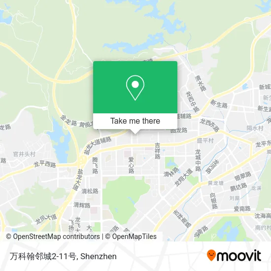 万科翰邻城2-11号 map