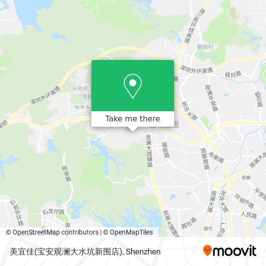 美宜佳(宝安观澜大水坑新围店) map