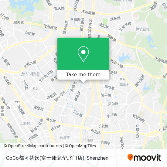 CoCo都可茶饮(富士康龙华北门店) map