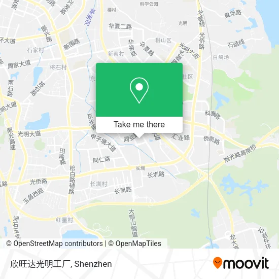 欣旺达光明工厂 map