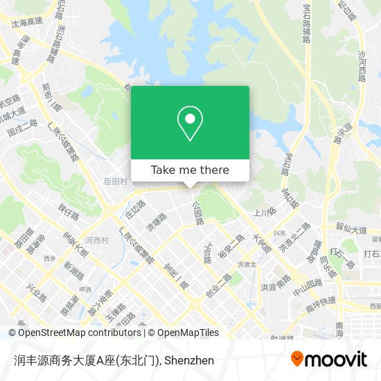 润丰源商务大厦A座(东北门) map