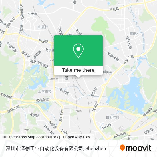 深圳市泽创工业自动化设备有限公司 map