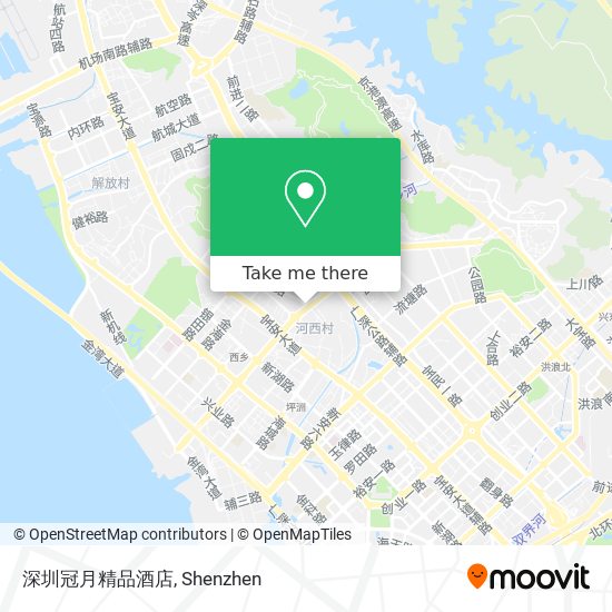 深圳冠月精品酒店 map