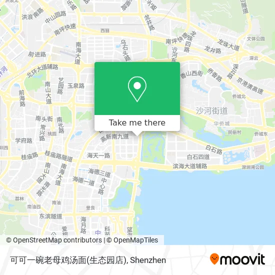 可可一碗老母鸡汤面(生态园店) map