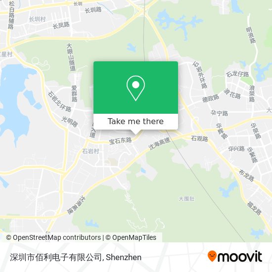 深圳市佰利电子有限公司 map