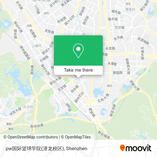 pw国际篮球学院(潜龙校区) map