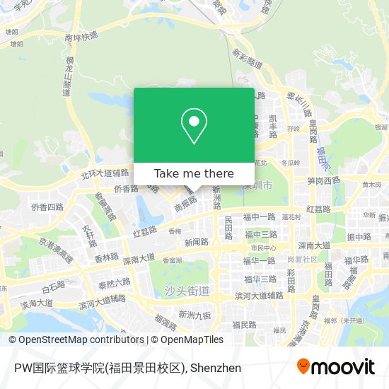 PW国际篮球学院(福田景田校区) map